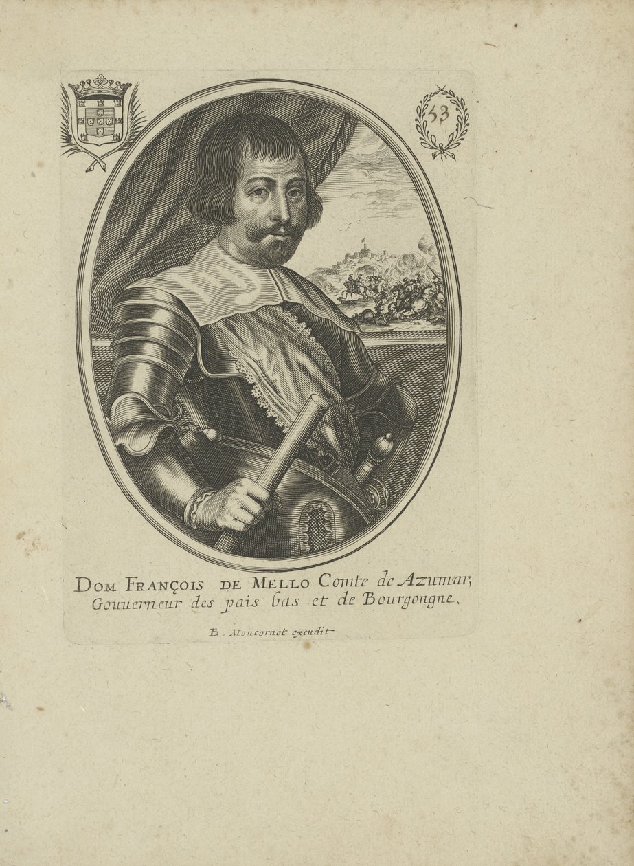 Francisco Manuel de Mello 1608-1666, 1640-1650. od Balthazar Moncornet