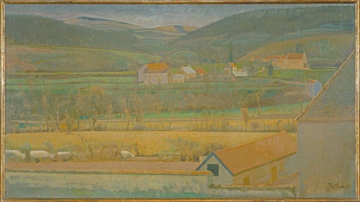 Údolí Yonne od Balthus Klossowski de Rola