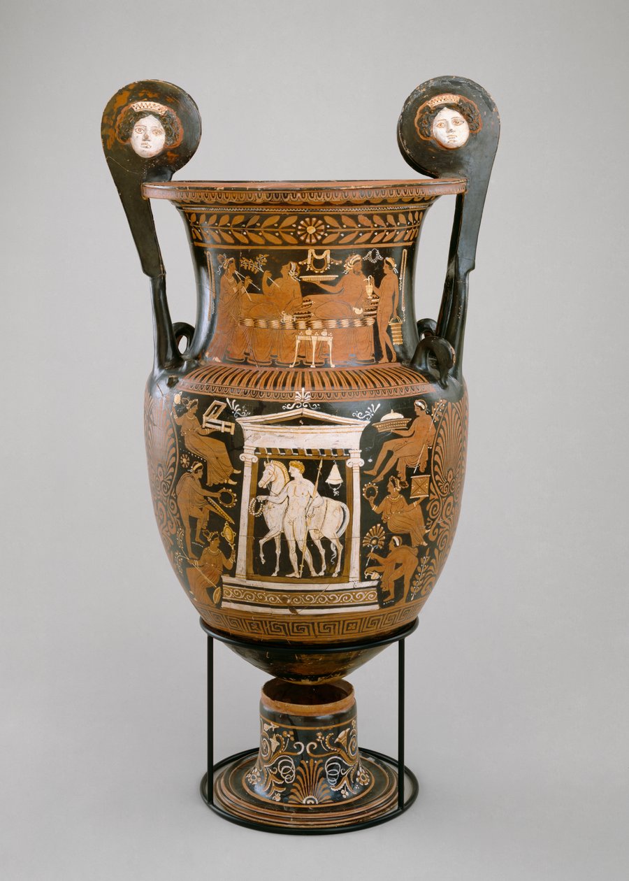Volute krater, Apulie, 320-310 př.nl (hlína) (viz také 321231) od Baltimore Painter