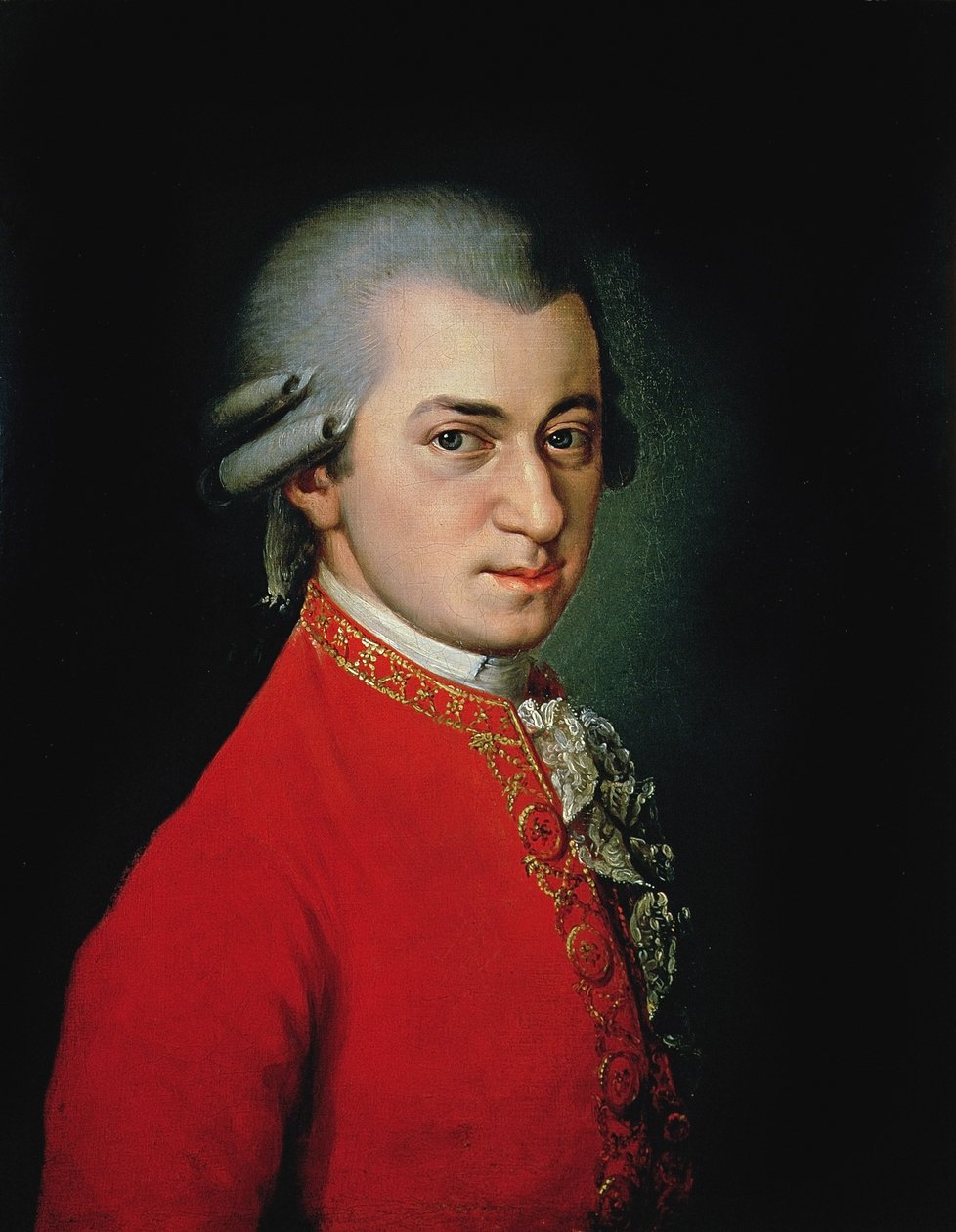 Wolfgang Amadeus Mozart, 1818 od Barbara Krafft