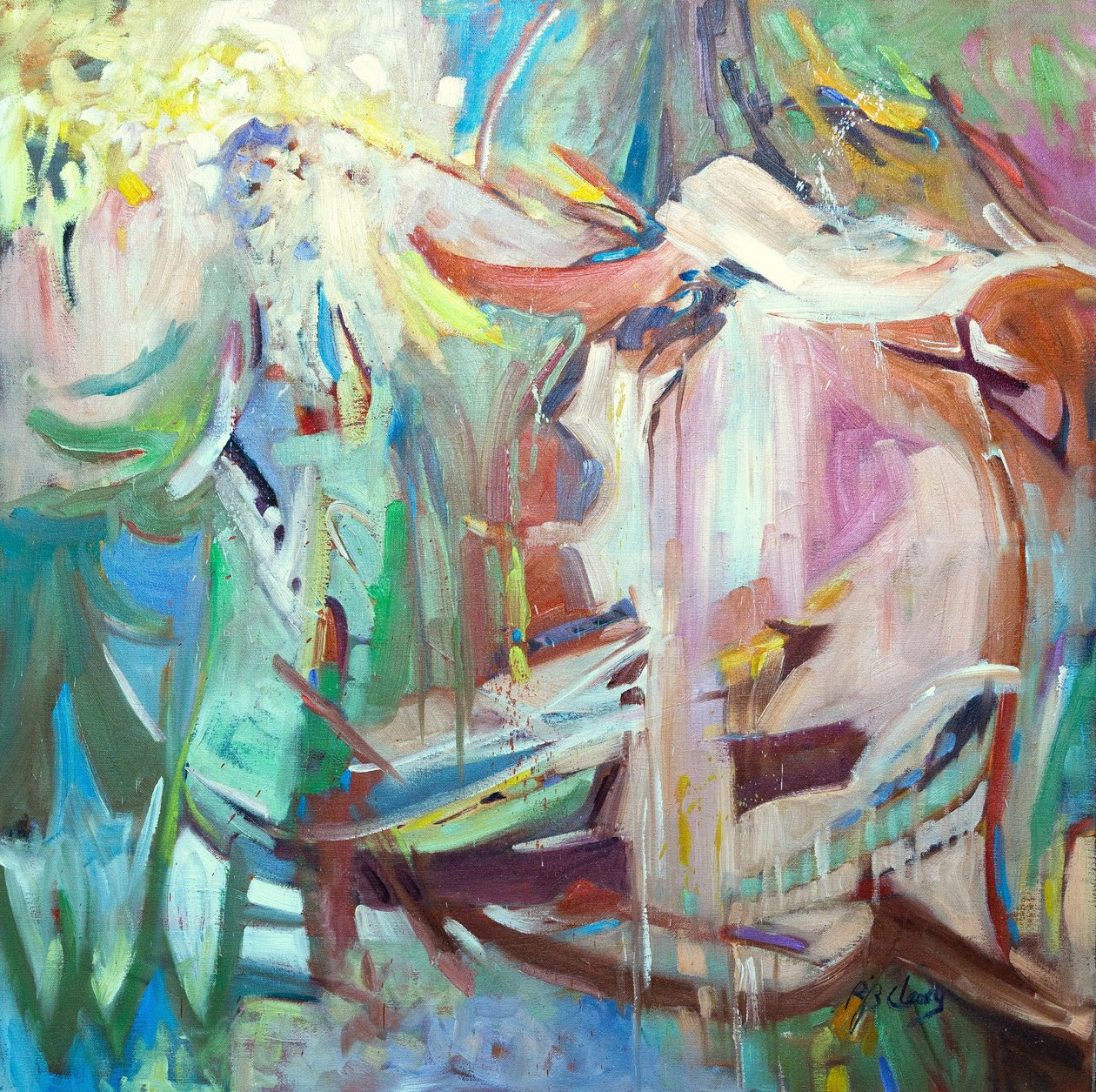 Všechna roční období, asi 1980-95 (olej na plátně) od Barbara Cleary