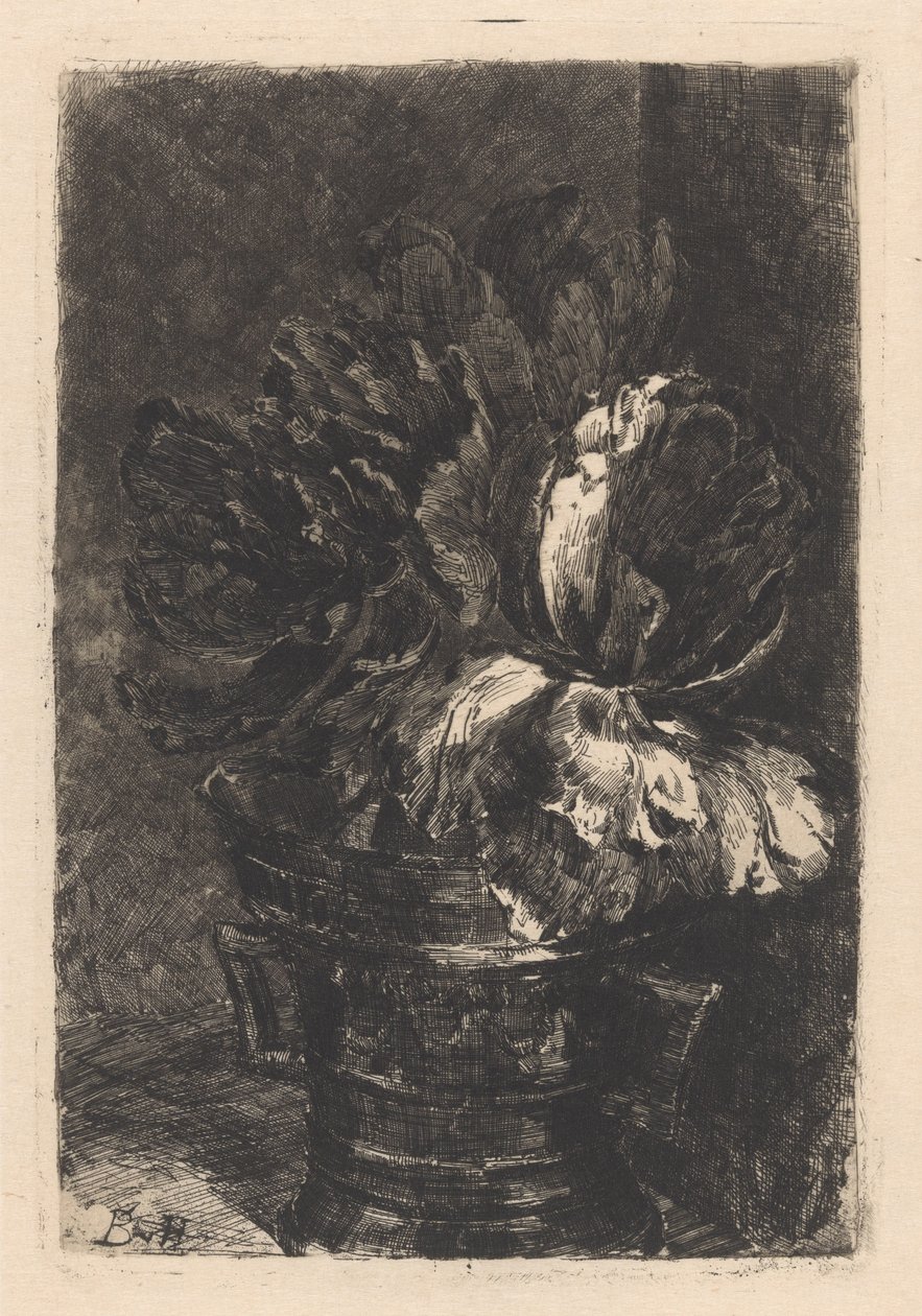 Tulipány v měděné maltě od Barbara Elisabeth van Houten