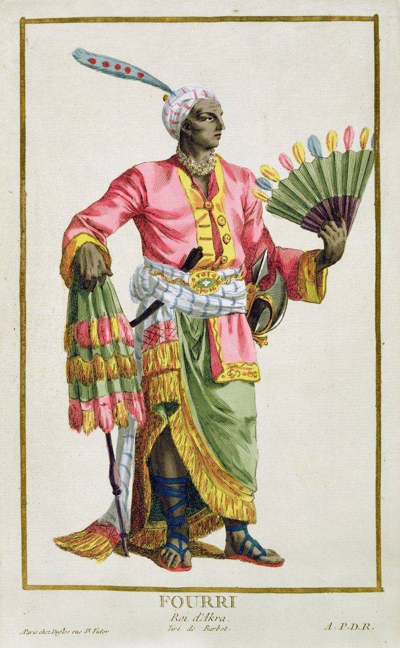 Fourri, král Akkry, ryl Pierre Duflos (1742-1816), 1780 (mědirytina) od Barbot