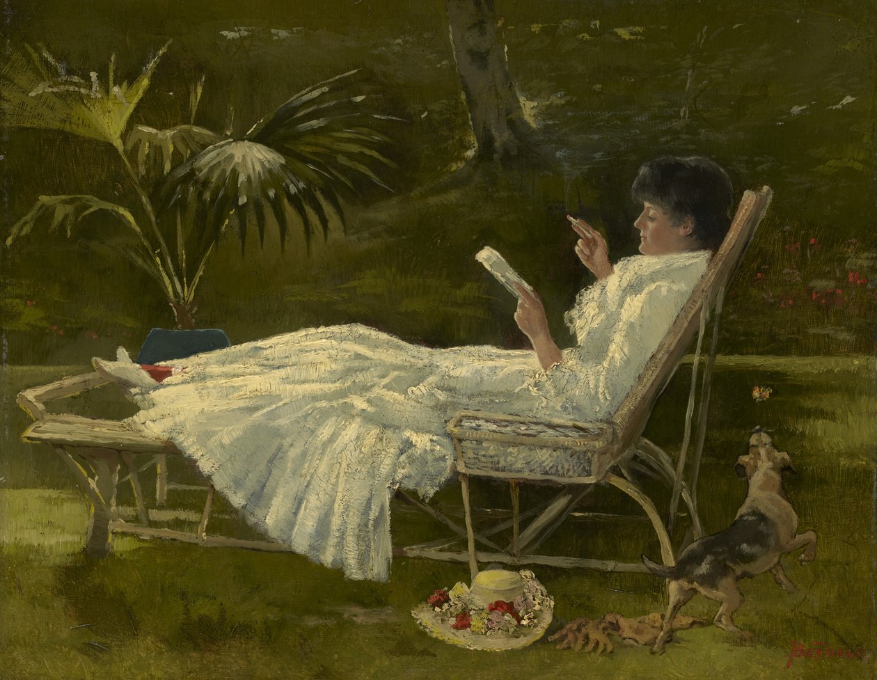Žena čtení, kolem roku 1910 od Barbour
