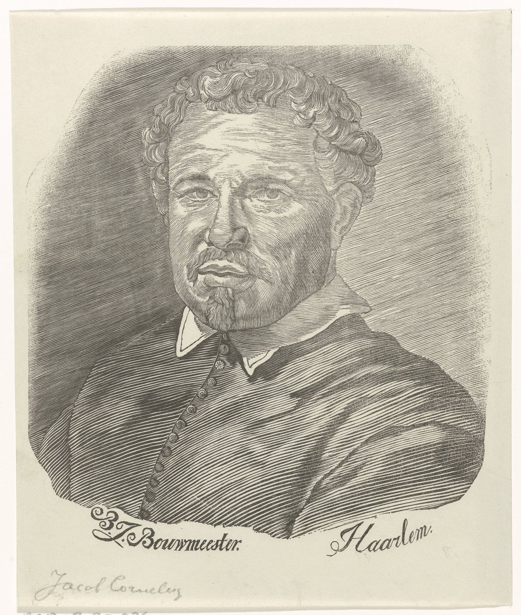 Portrét Jacoba Cornelisze. od Barend Johannes Bouwmeester