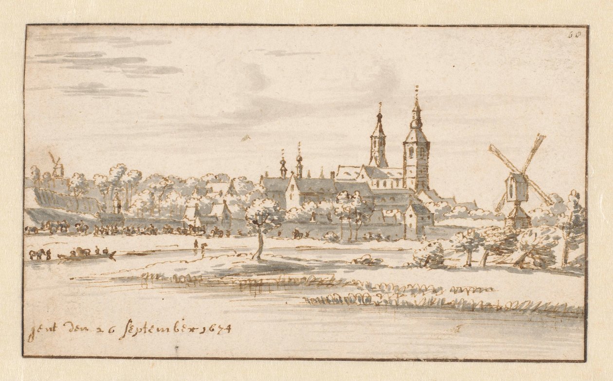 Pohled na Gent od Barend Klotz (attributed to)