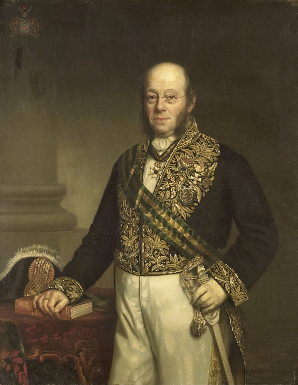 Ludolph Anne Jan Wilt baron Sloet van de Beele (1806-90). generální guvernér (1861–1866) od Barend Leonardus Hendriks