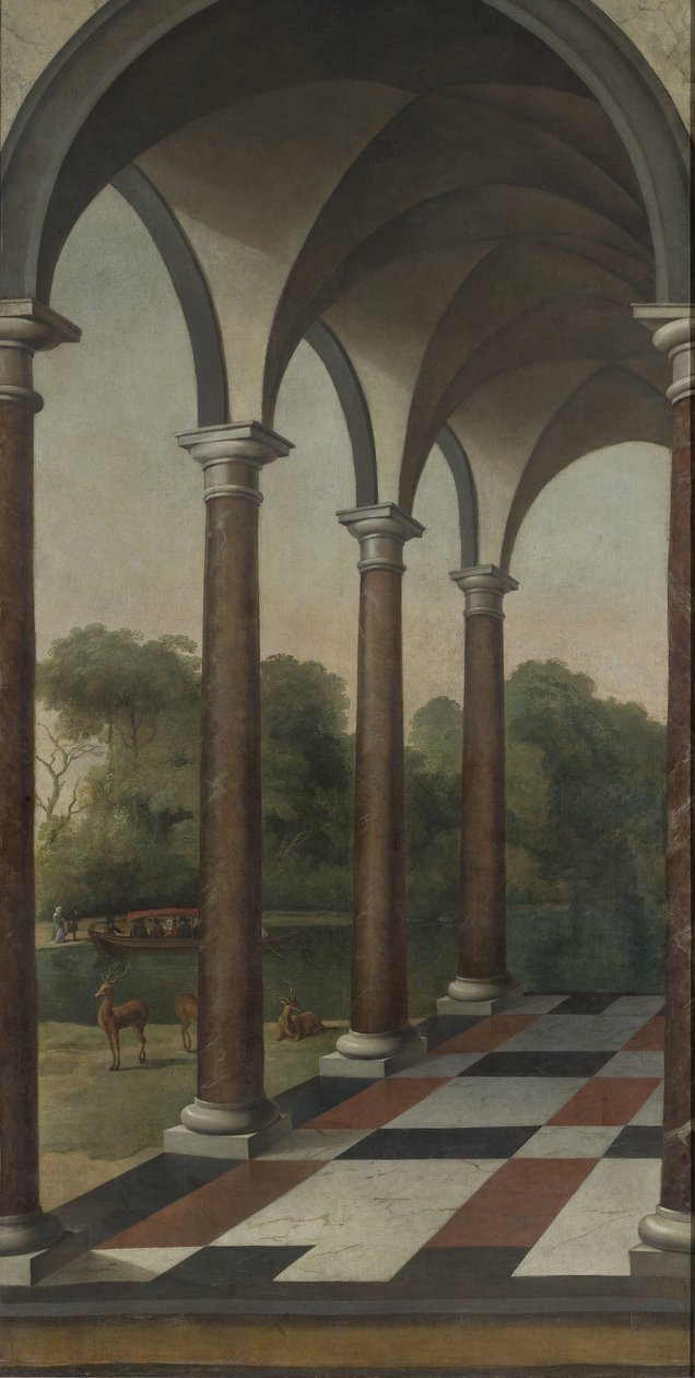 Kolonáda dává do parku od Barent Fabritius (attributed to)