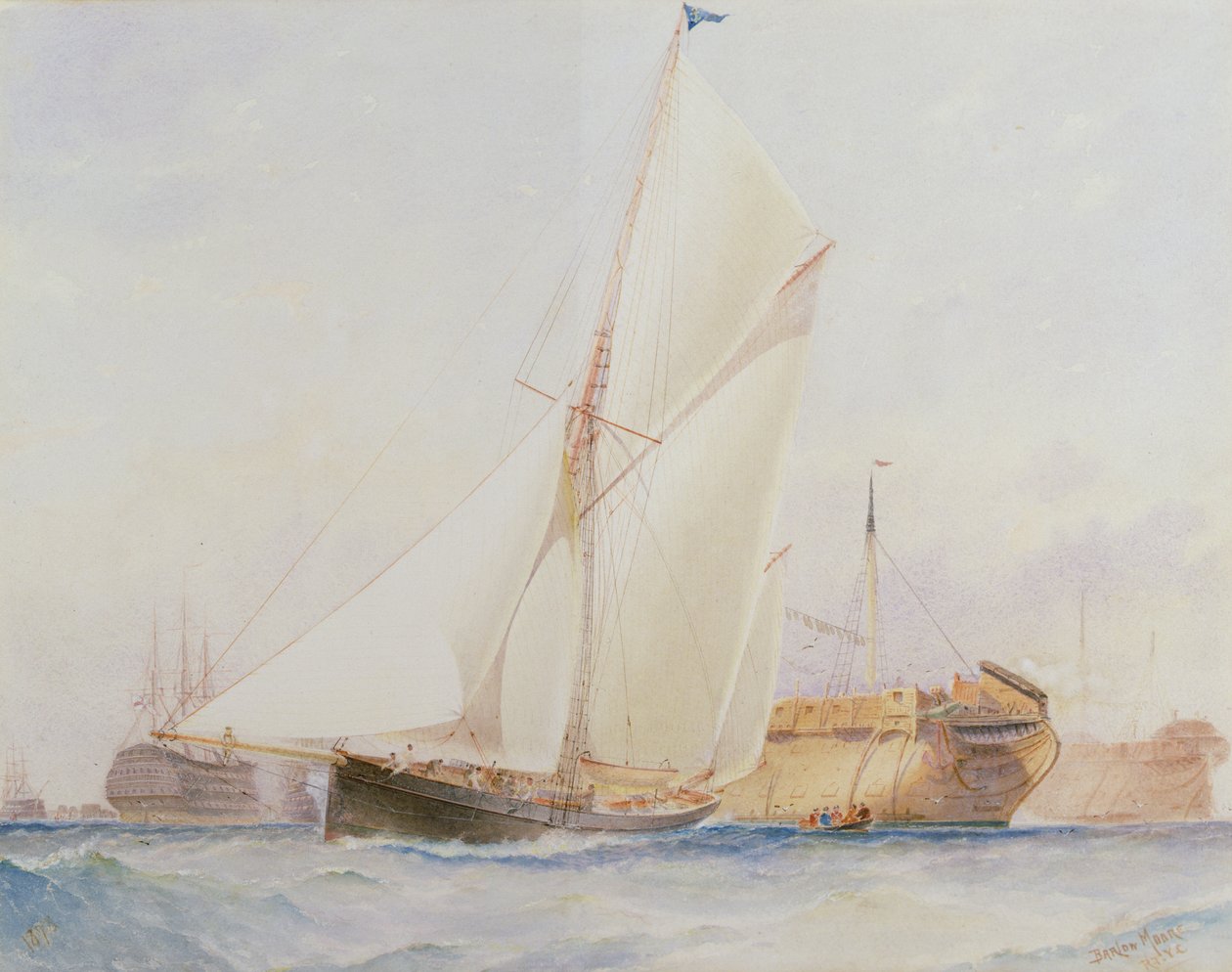 Plachetní jachta DIONE, Plymouth od Barlow Moore