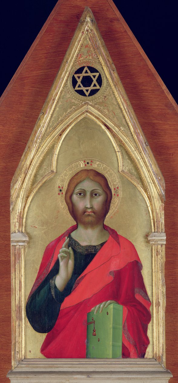 Žehnání Krista, asi 1325 od Barna da Siena