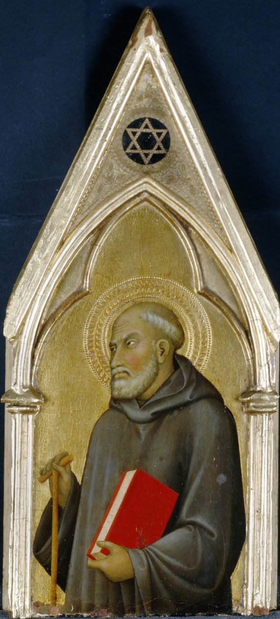 Saint, cca 1340 (tempera na topolovém dřevě) od Barna da Siena