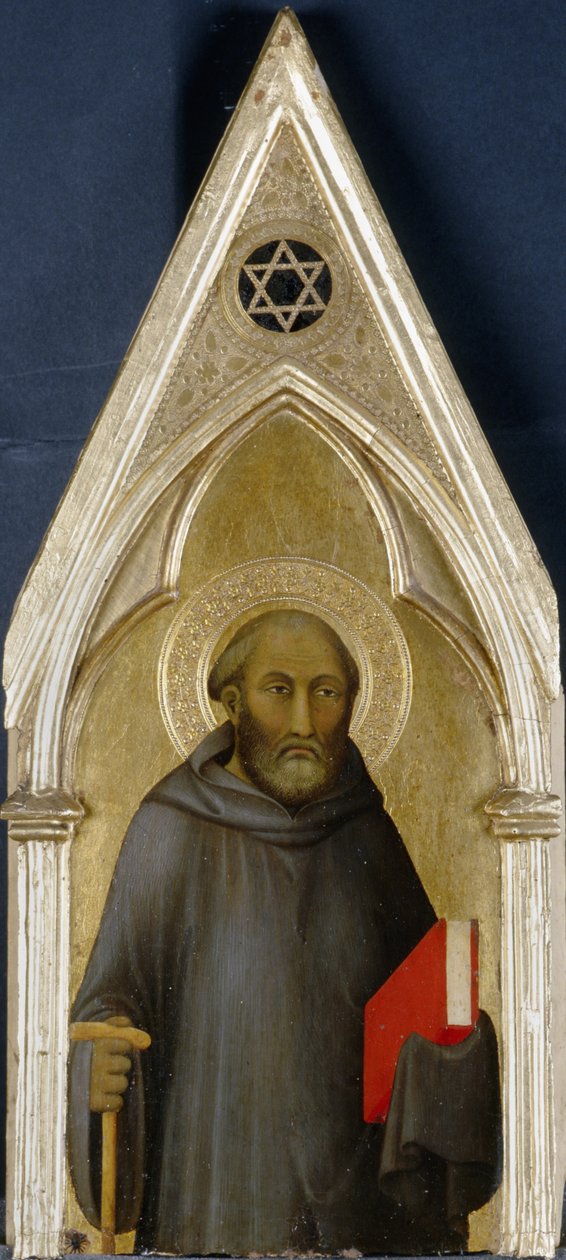 Saint, cca 1340 (tempera na topolovém dřevě) od Barna da Siena