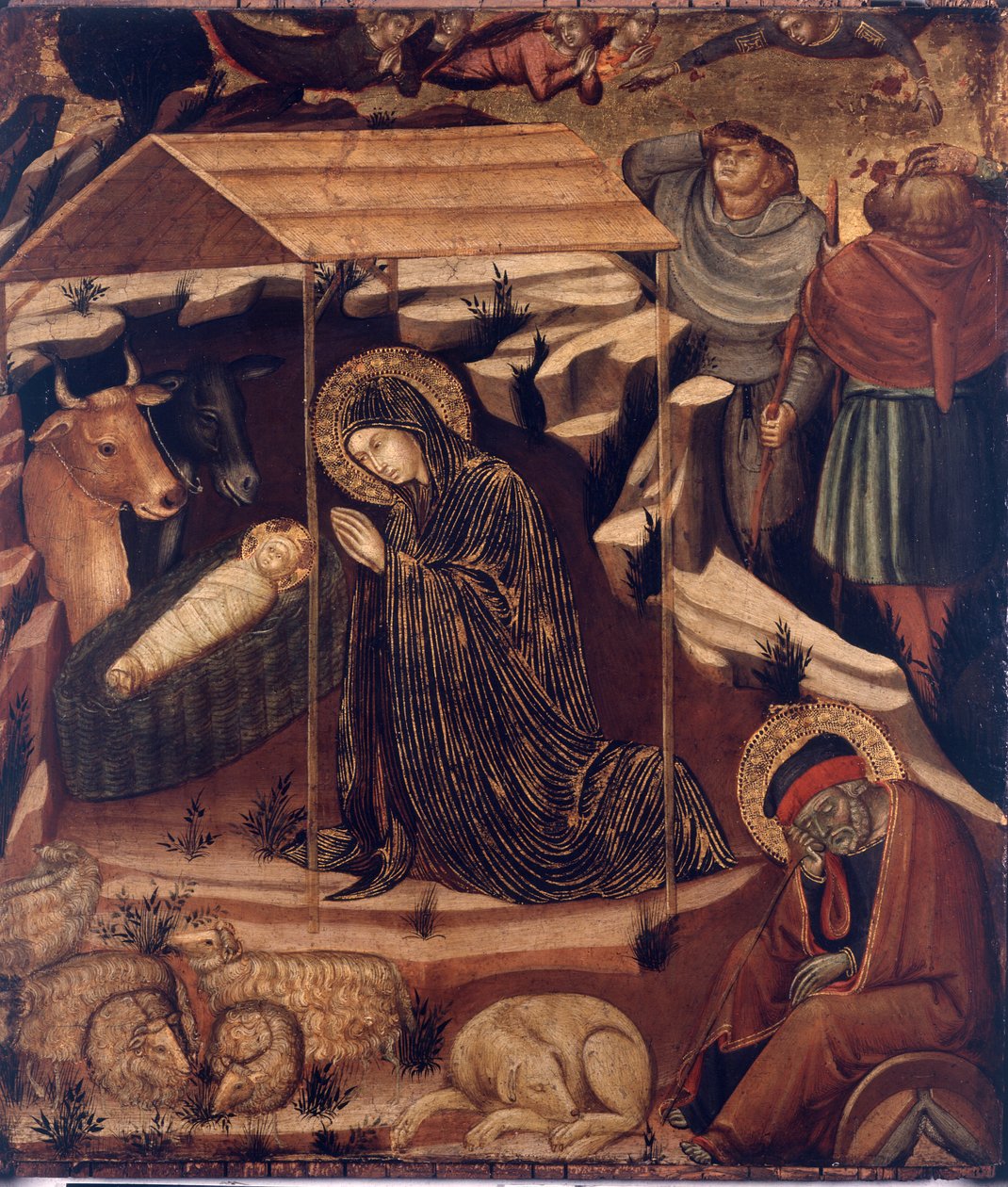 Klanění pastýřů, kolem 1375-79 od Barnaba da Modena