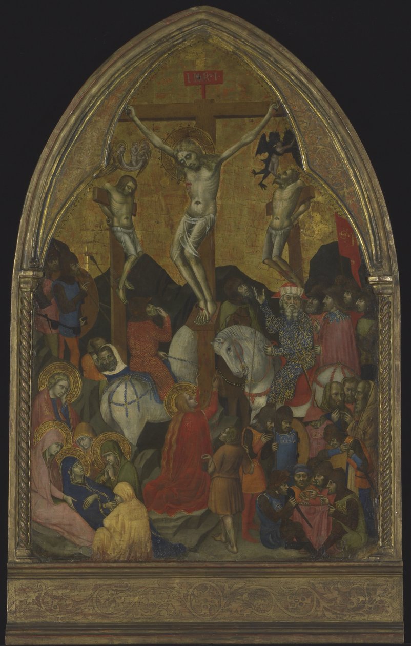 Ukřižování, cca 1375 (tempera a zlato na dřevě) od Barnaba da Modena
