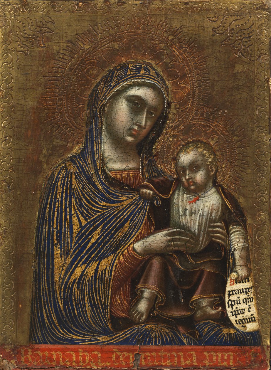 Panna a dítě, kolem 1365-70 od Barnaba da Modena