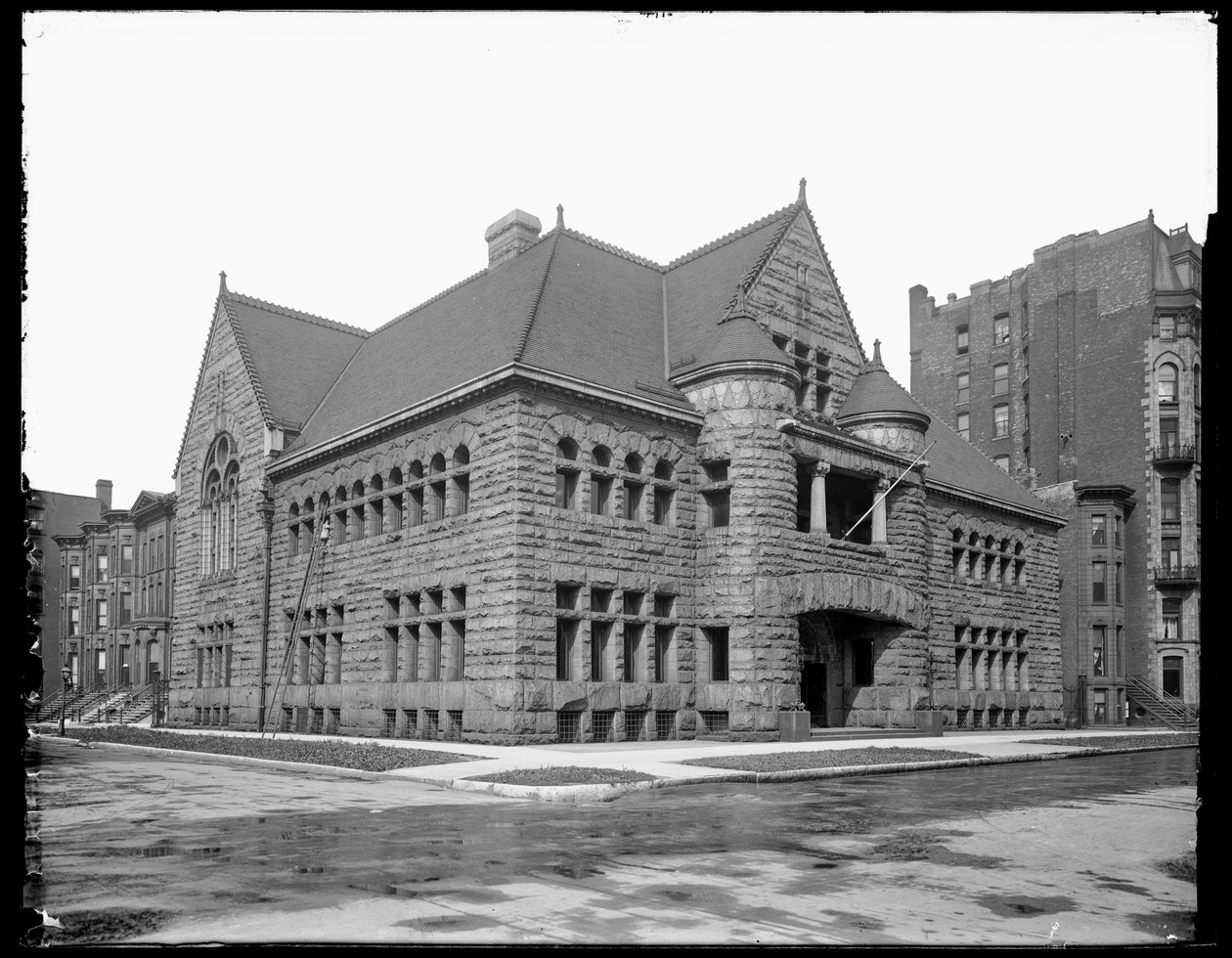 Chicago Historical Society, Chicago, Illinois, USA, cca 1900 (černobílá fotografie) od Barnes and Crosby