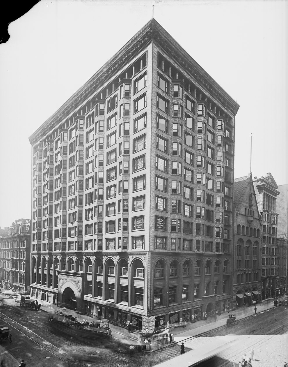 Chicago Stock Exchange, Chicago, Illinois, USA, cca 1907 (černobílá fotografie) od Barnes and Crosby