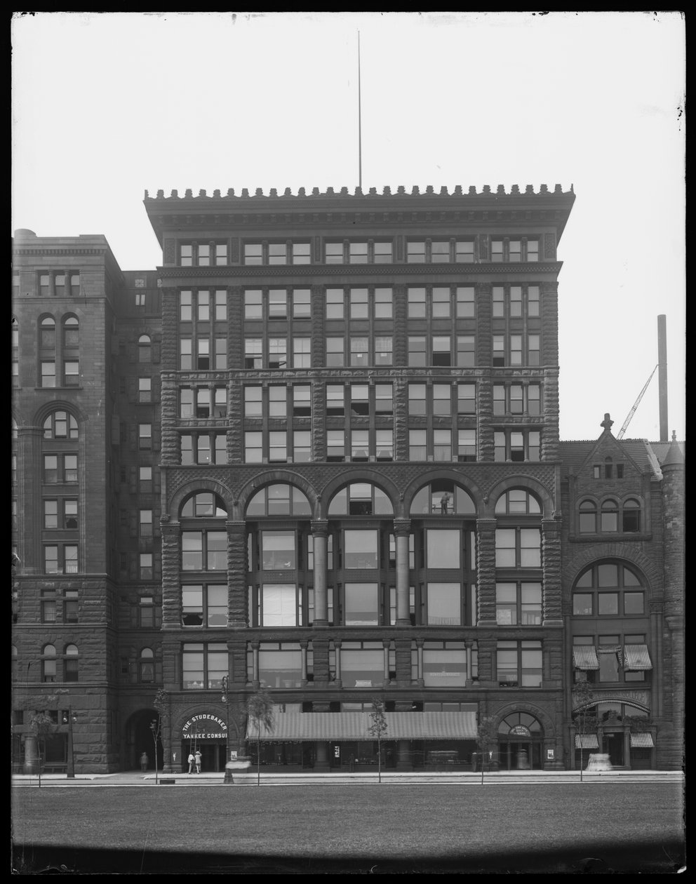 Fine Arts Building, Chicago, Illinois, USA, cca 1903 (černobílá fotografie) od Barnes and Crosby