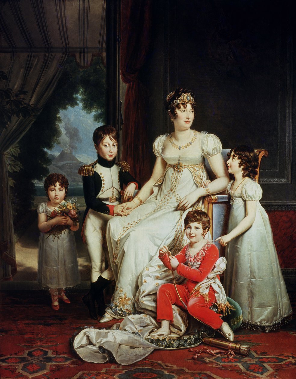 Karolína Bonapartová (1782-1839) a její děti od Baron François Pascal Simon Gérard