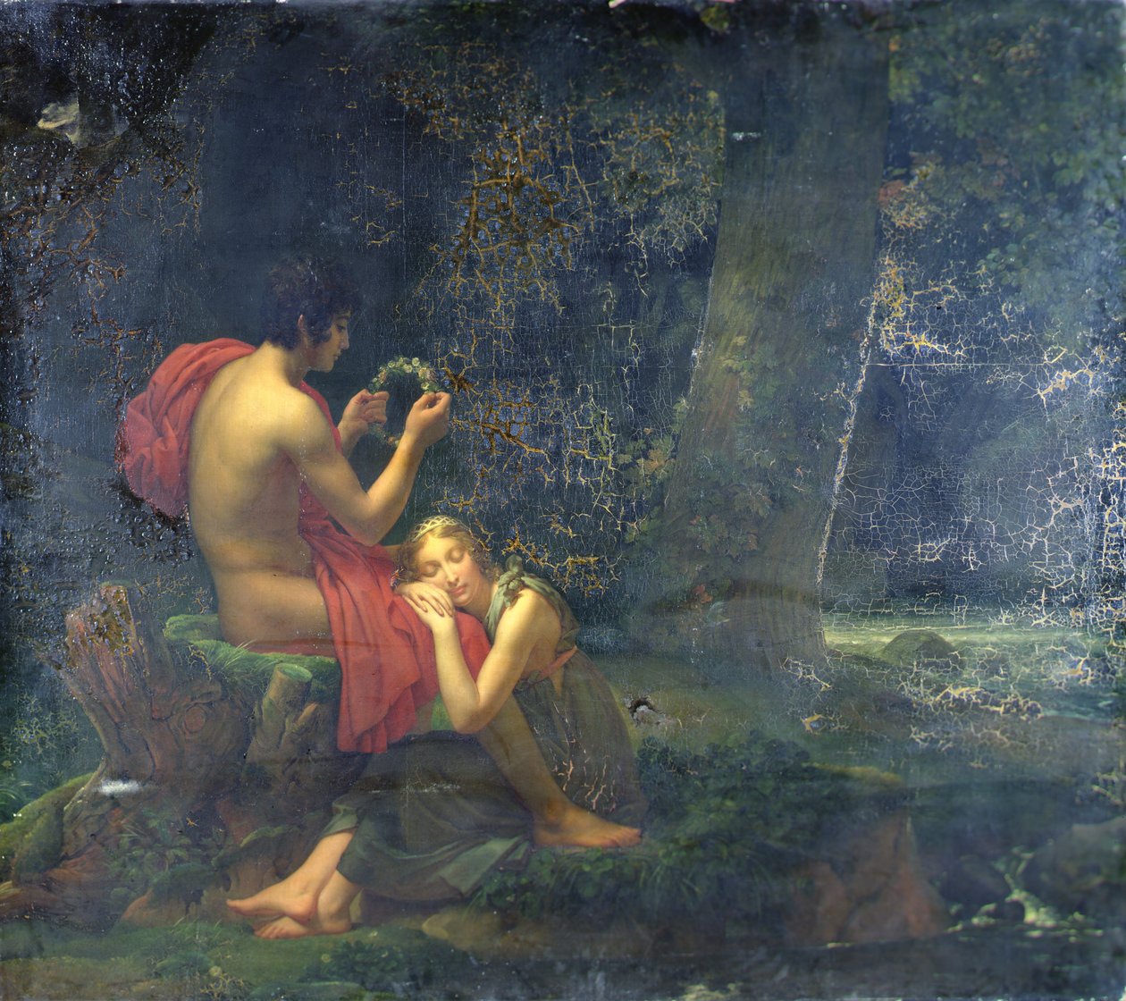 Dafnis a Chloé, 1824-25 od Baron François Pascal Simon Gérard