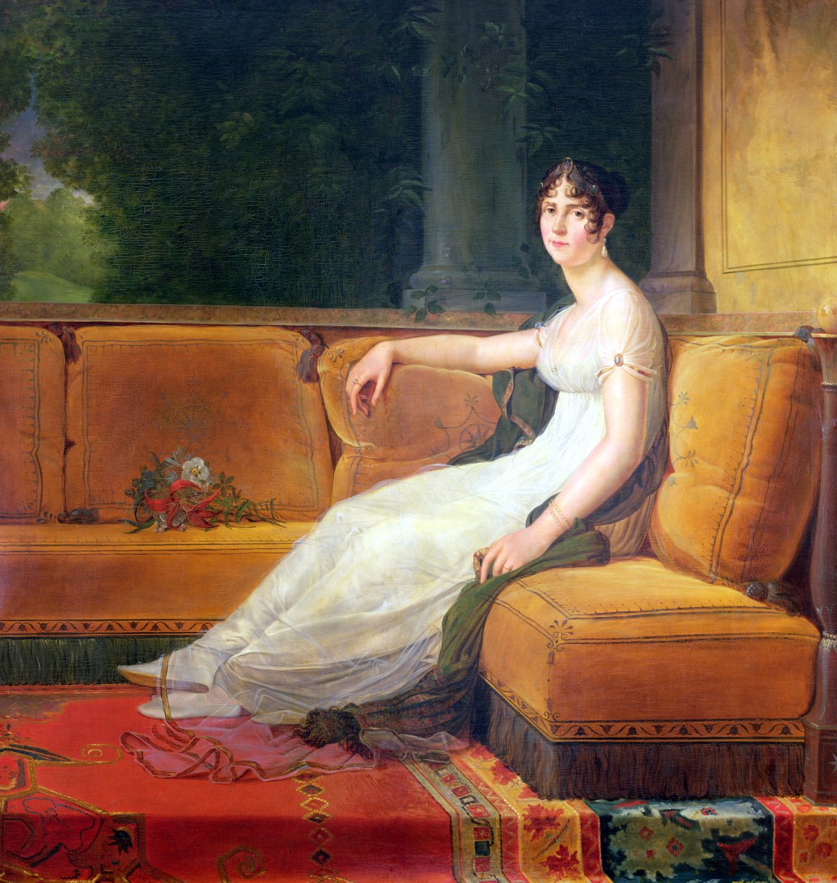 Císařovna Josefína (1763-1814) v Malmaison, kolem 1801 od Baron François Pascal Simon Gérard