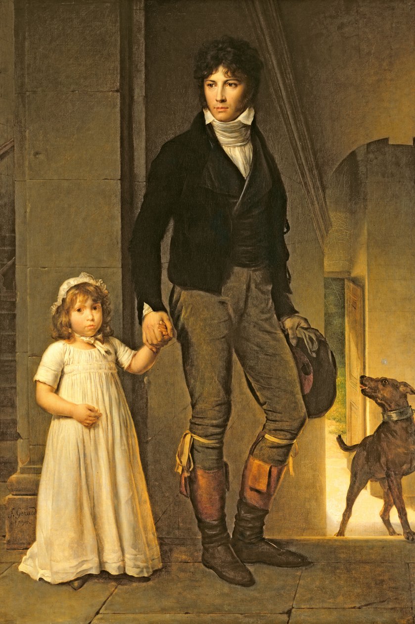 Jean-Baptiste Isabey (1767-1855) a jeho dcera, Alexandrine (1791-1871), 1795 od Baron François Pascal Simon Gérard