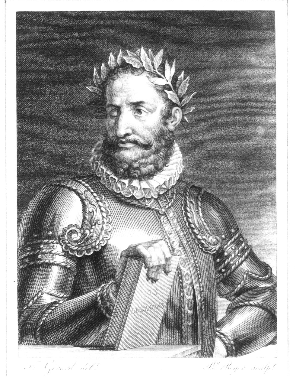 Luiz Vaz de Camoes (1524-1580) ryl B. Roger od Baron François Pascal Simon Gérard