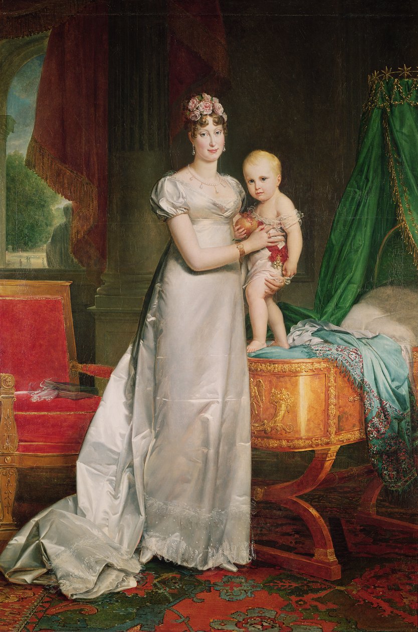 Marie Louise (1791-1847) a římský král (1811-32) od Baron François Pascal Simon Gérard