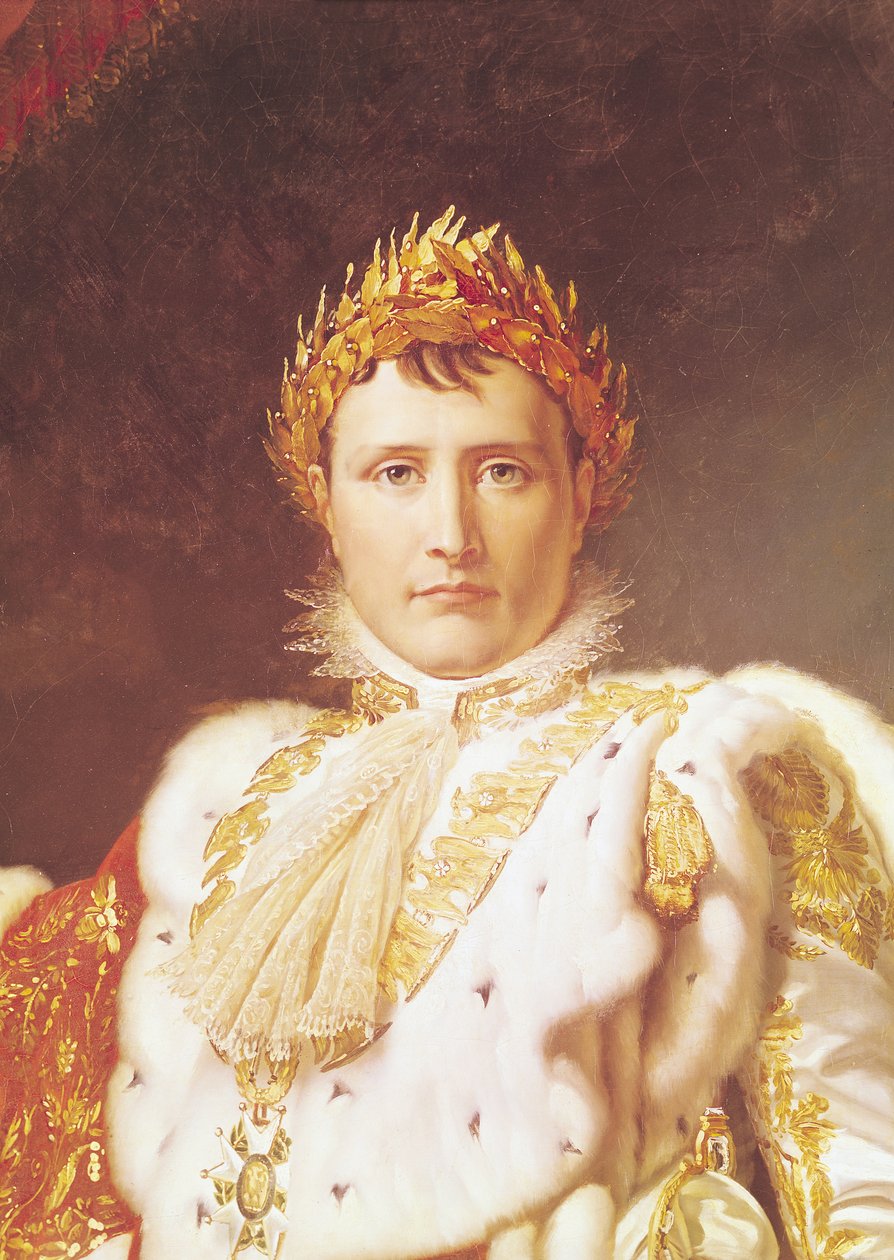 Napoleon I. (1769-1821) v korunovačním rouchu, asi 1804 (detail 57327) od Baron François Pascal Simon Gérard