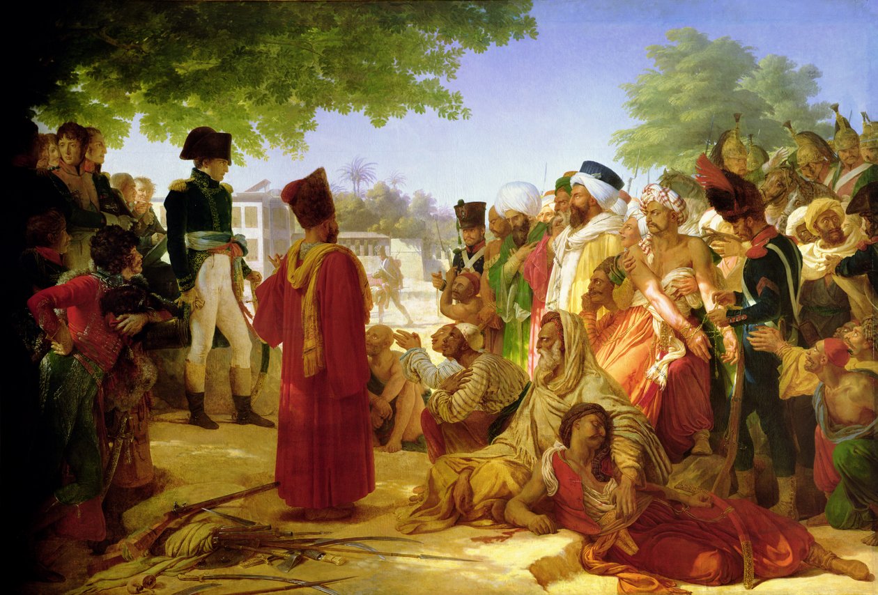 Napoleon Bonaparte (1769-1821) Omilostnění povstalců v Káhiře, 23. října 1798, 1806-08 od Baron Pierre Narcisse Guerin
