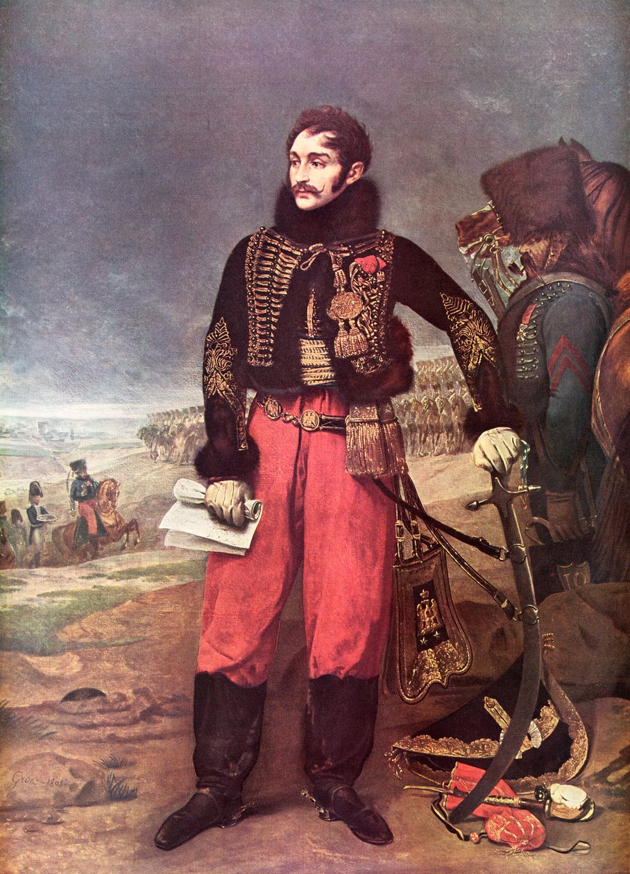 Portrét Antoine-Charles-Louis, hraběte de Lasalle od Baron Antoine Jean (after) Gros