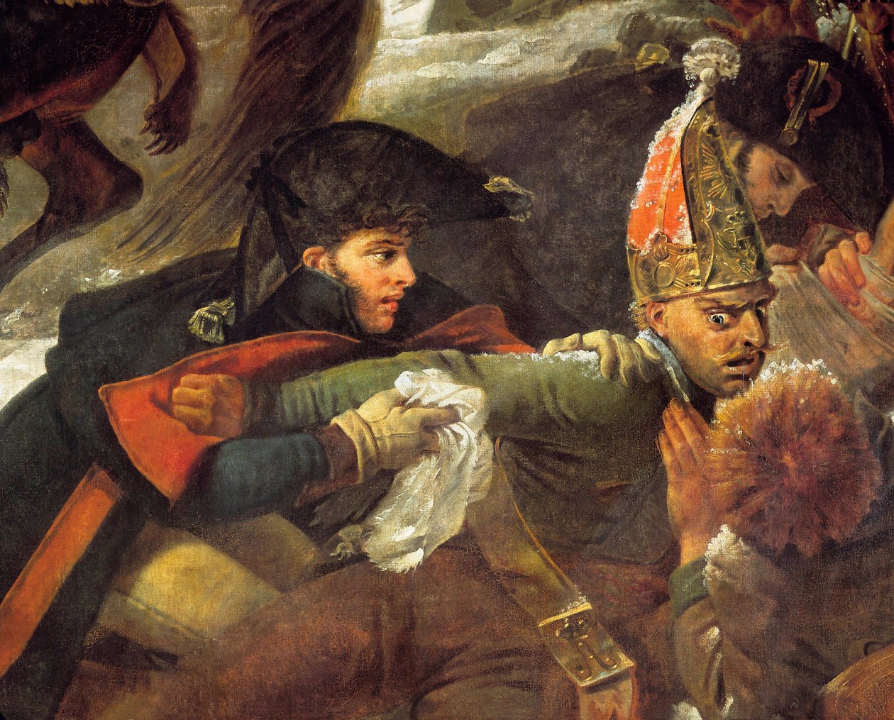 Napoleon I. na bojišti u Eylau 2.9.1807, Detail od Baron Antoine Jean Gros