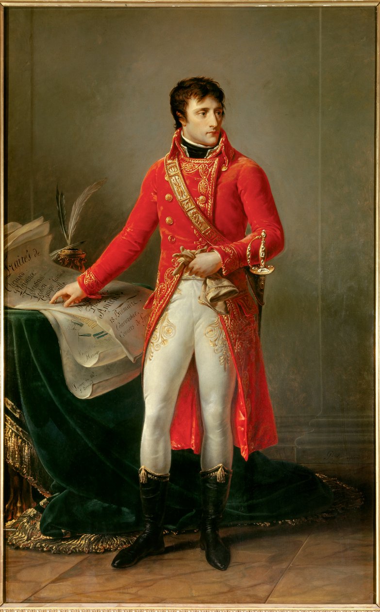 Celovečerní portrét Napoleona Bonaparta jako prvního konzula (1769-1821) Obraz Antoine Jean Gros (1771-1835). 1802. Paříž, Muzeum Čestné legie od Baron Antoine Jean Gros