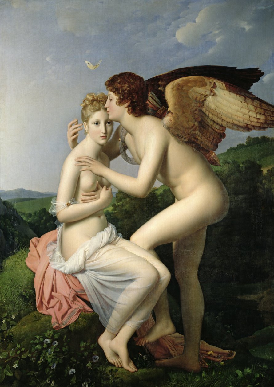 Psyche přijímá první polibek Cupida, 1798 od Baron François Pascal Simon Gérard