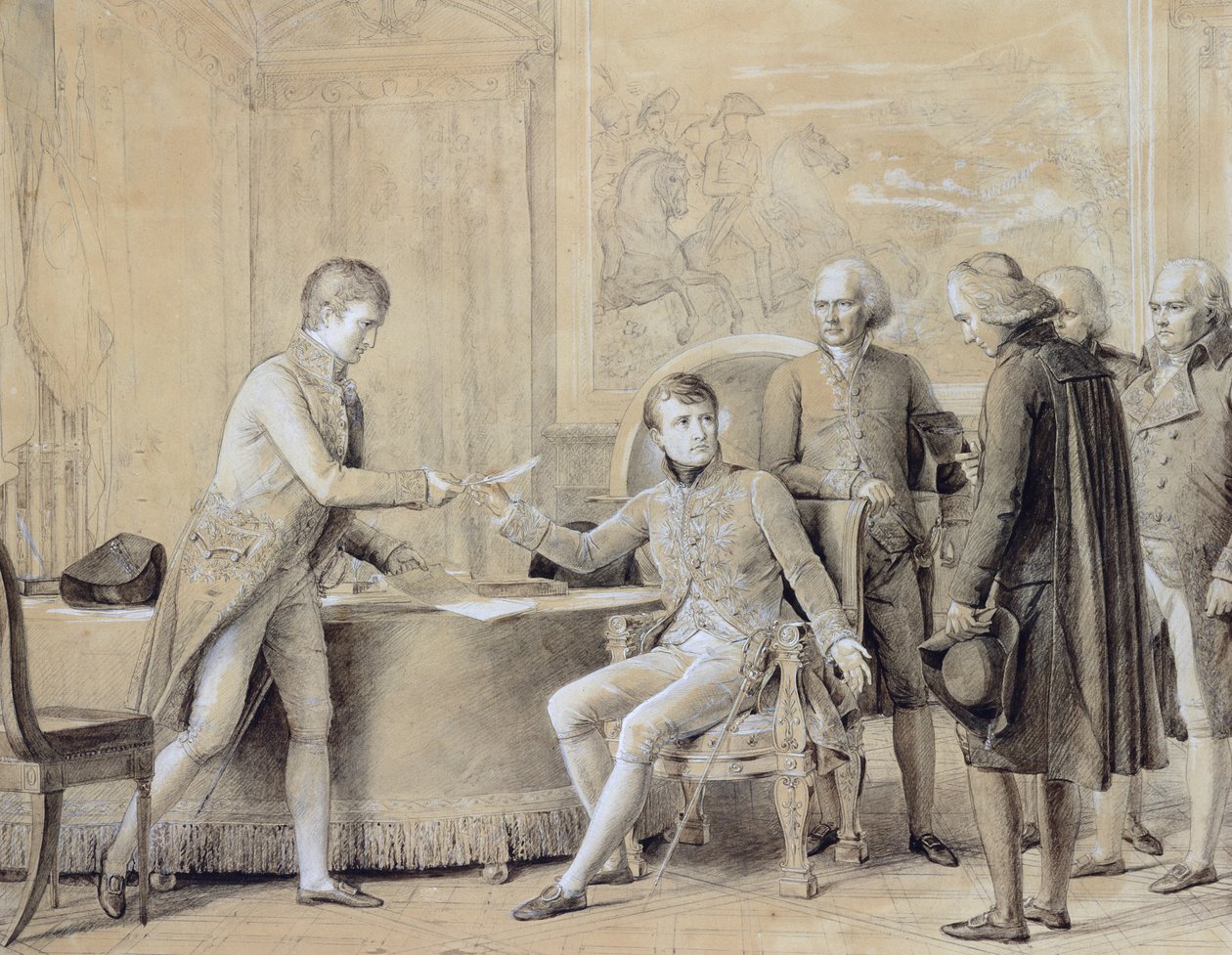Podepsání konkordátu mezi Francií a Svatým stolcem, 15. července 1801 od Baron François Pascal Simon Gérard