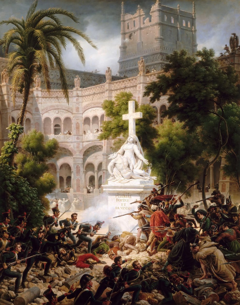 Útok na klášter Santa Engracia, 8. února 1809 od Baron Lejeune Louis-François
