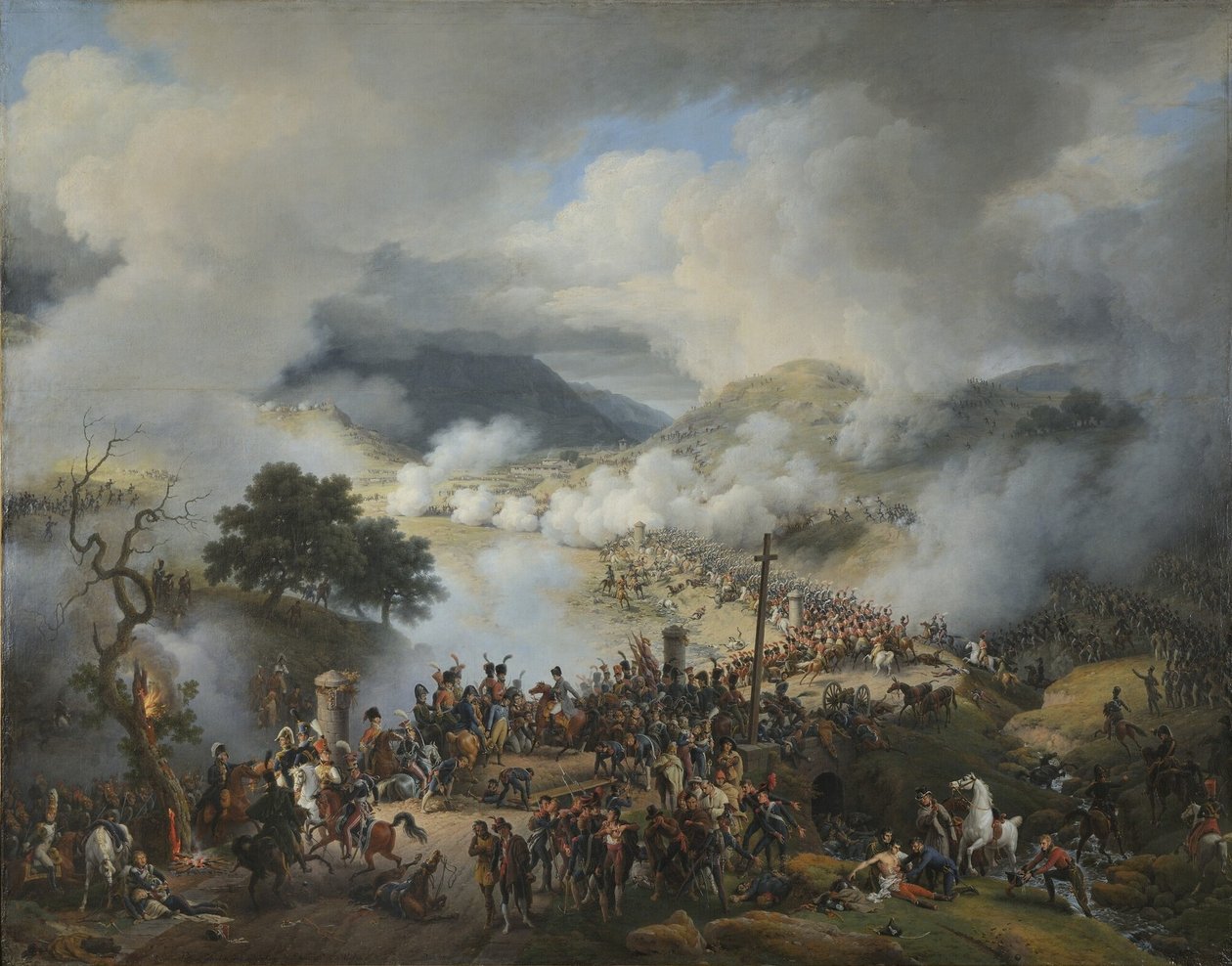 Francouzsky: Bataille du col de Somo Sierra en Castille, le 30 novembre 1808 Bitva u Somo Sierra, 30. listopadu 1808 od Baron Lejeune Louis François