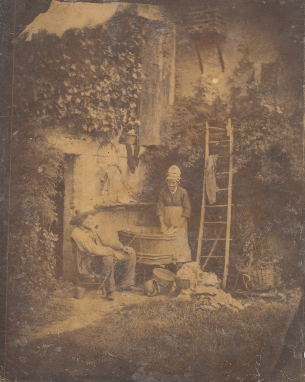 Prádelna, 40. léta 19. století. od Baron Louis Adolphe Humbert De Molard