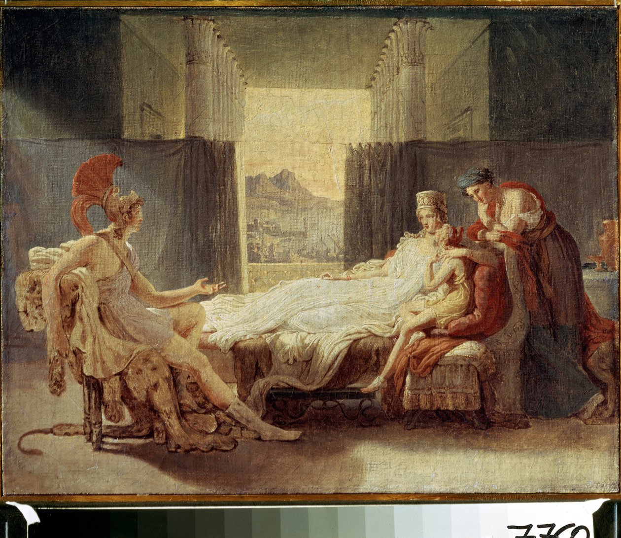"Aeneas vyprávějící Dido o neštěstí v Tróji" Obraz Pierre Narcisse (Pierre-Narcisse) Guerin (1774-1833) - Olej na plátně - Moskva, Puškinovo muzeum od Baron Pierre Narcisse Guerin