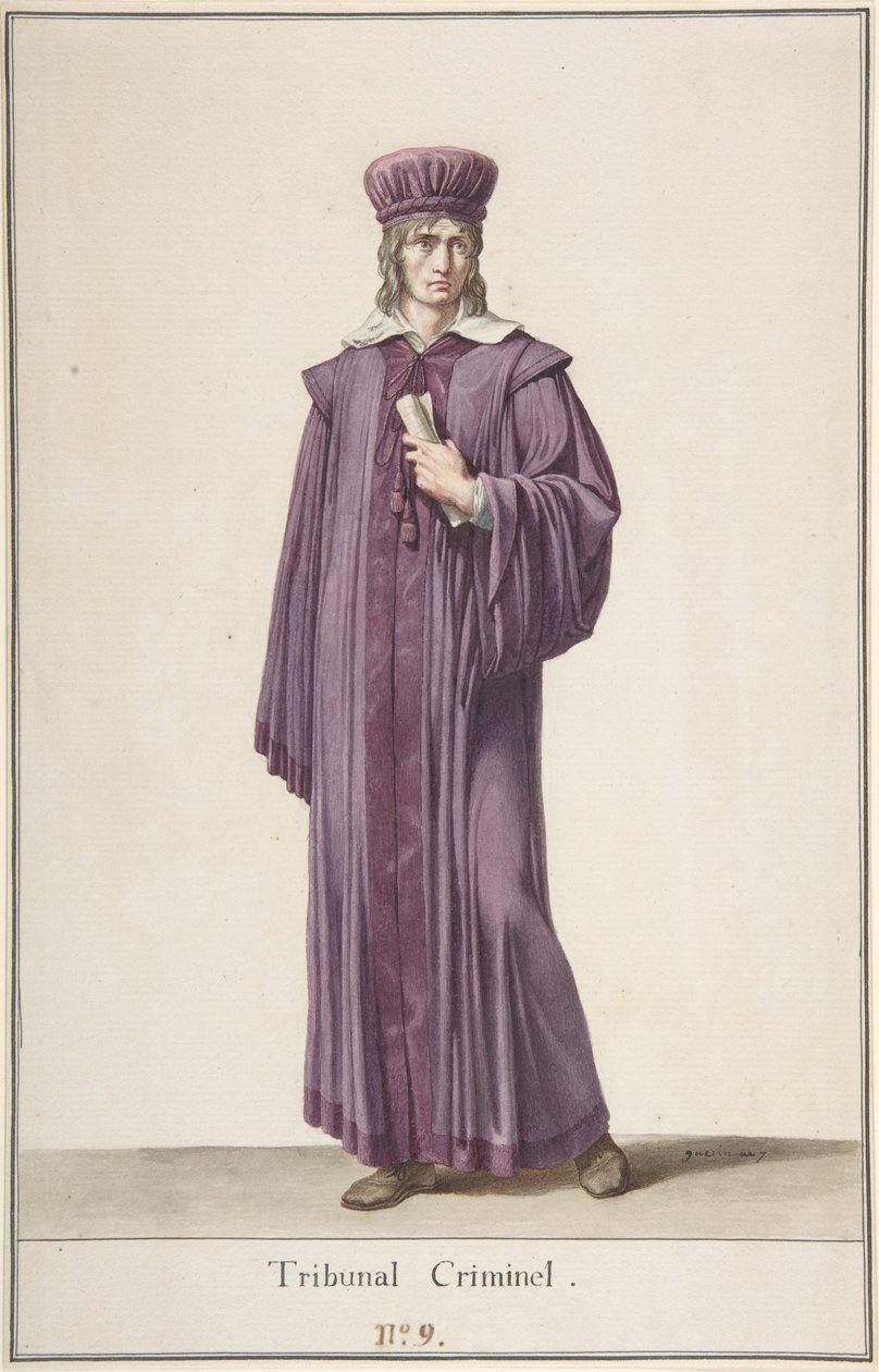Soudce trestního soudu, c.1798-99 od Baron Pierre Narcisse Guerin