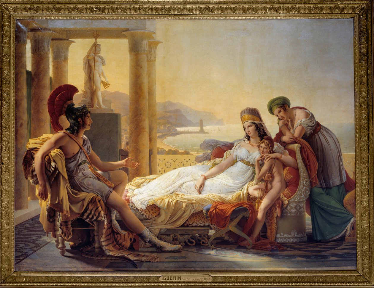 Aeneas vypráví Dido o katastrofě v Tróji od Baron Pierre Narcisse Guerin