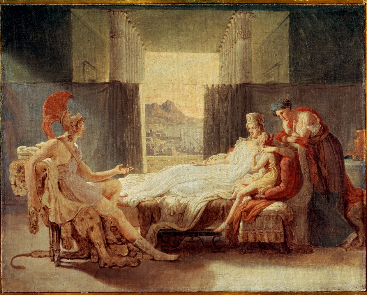 Skica pro Aenease, který vypráví Dido neštěstí Tróje, před rokem 1813 od Baron Pierre Narcisse Guerin