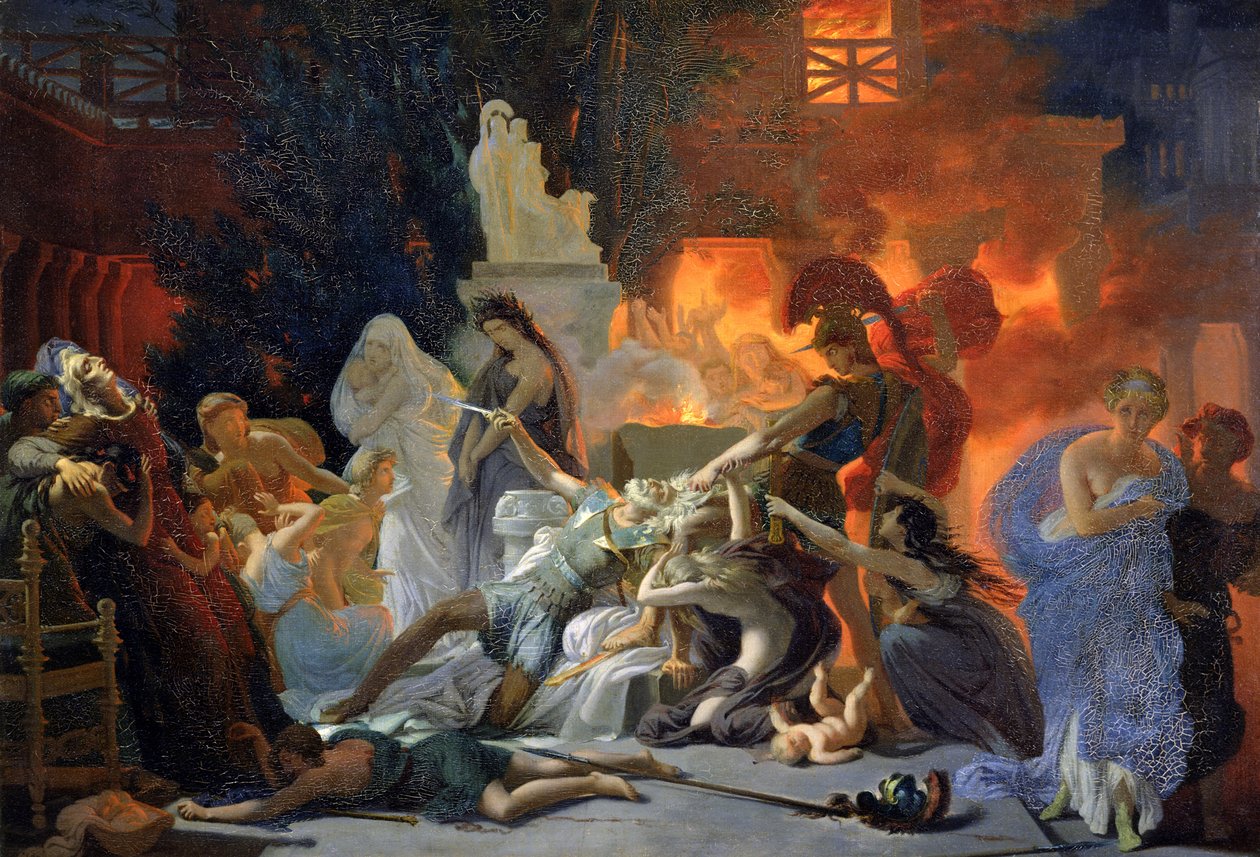Smrt Priama, kolem roku 1817 od Baron Pierre Narcisse Guerin