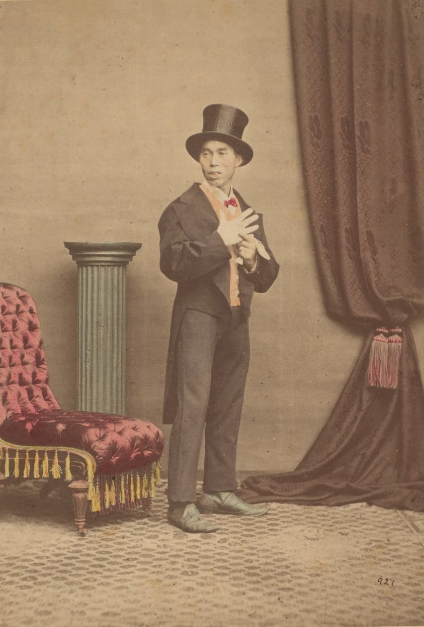 [Studiový portrét Japonce v západním oblečení], 80. léta 19. století. od Baron Raimund von Stillfried