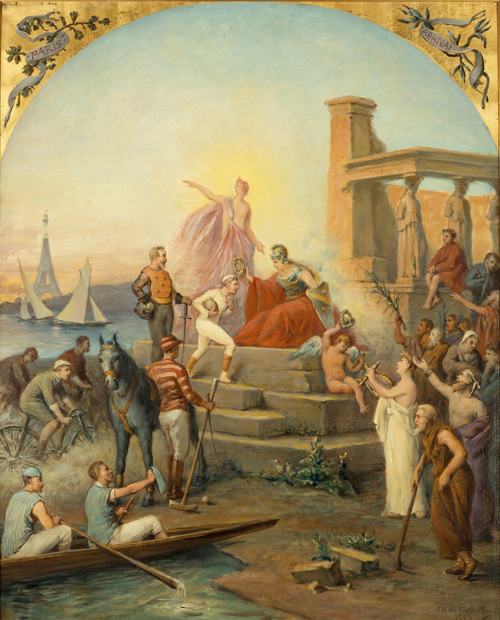Alegorie sportů, 1896 od Baron de Coubertin Frédy Charles Louis