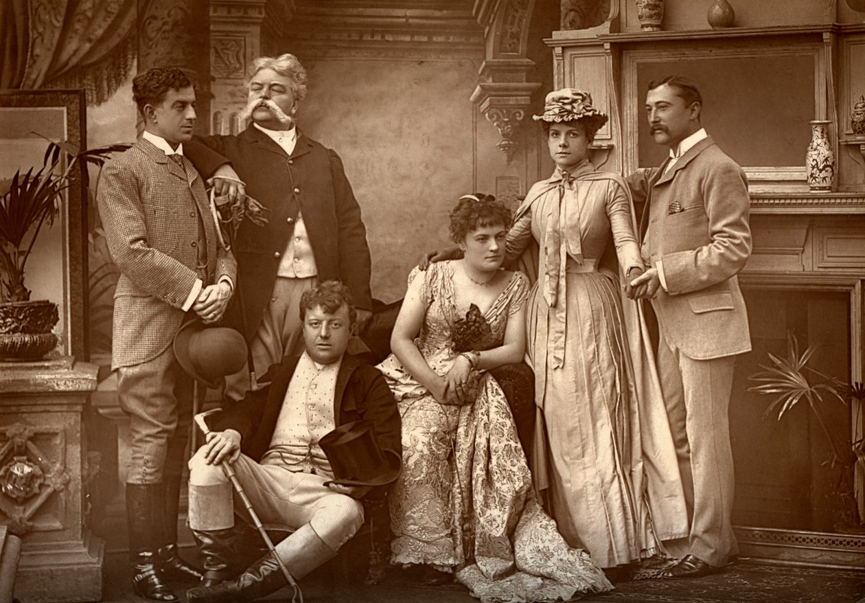 The Drury Lane Company v A Run of Luck, v Drury Lane Theatre, Londýn, 1886 od Barraud