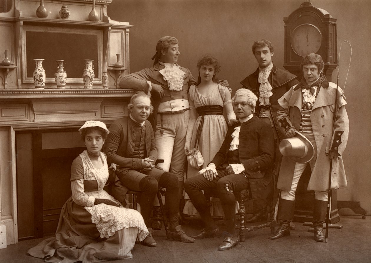 The Vaudeville Company v The Road to Ruin, ve Vaudeville Theatre, Londýn, 1886 od Barraud