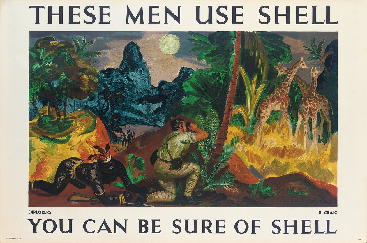 Reklamní plakát pro Shell od Barry Craig
