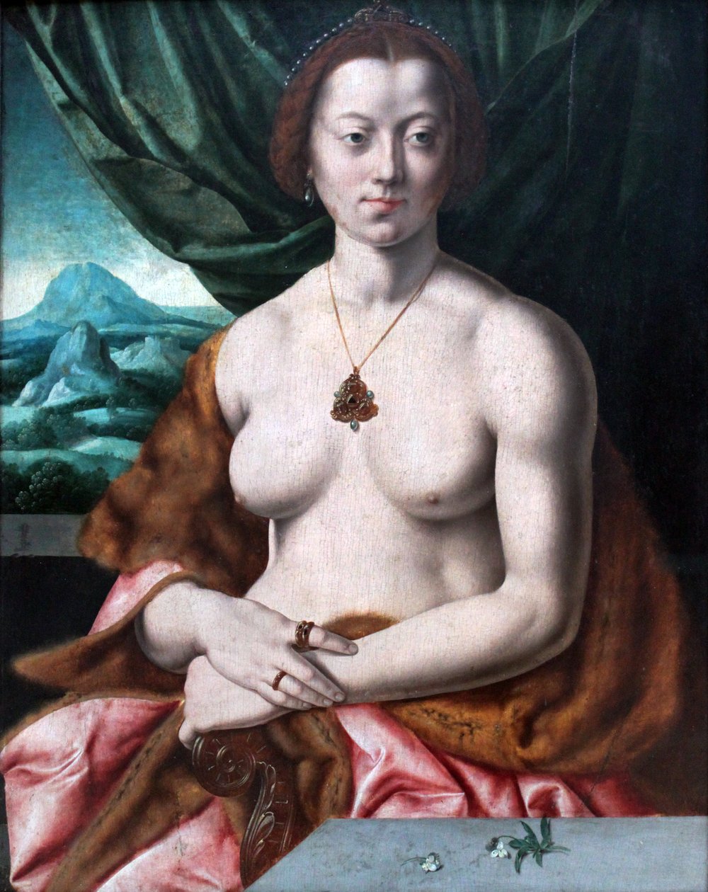Nahý ženský portrét od Barthel Bruyn the Elder