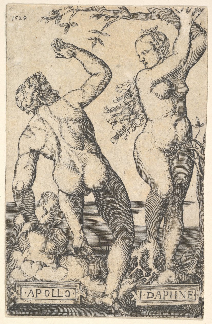 Apollo a Daphne reverzní kopie.n.d. od Barthel Beham